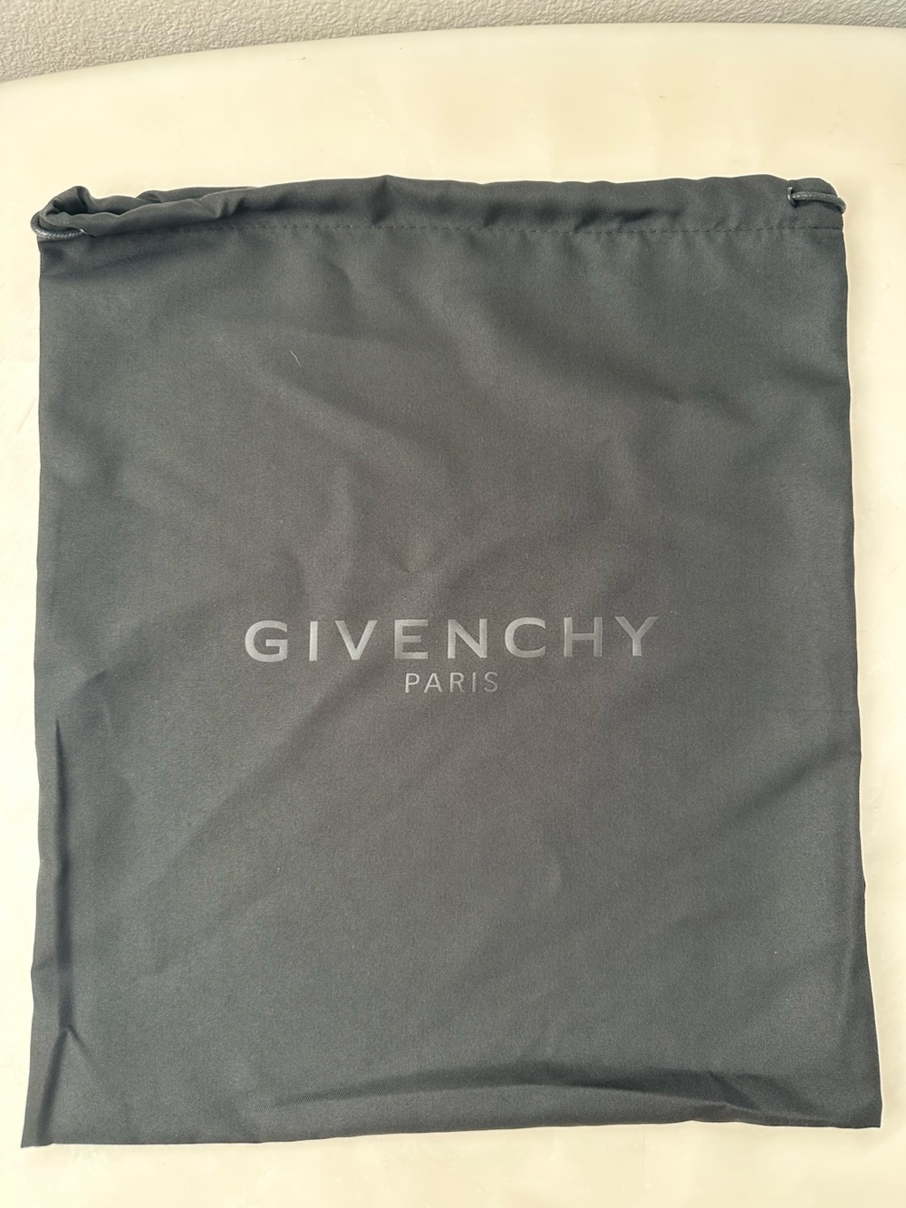 Givenchy Black Drawstring Logo Dust Bag